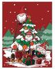 Christmas Socks Tree DIY Diamond Painting 5D Full Drill DIY Cross Stitch Kits Santa Claus Snow Scene Diamond Embroidery Decor