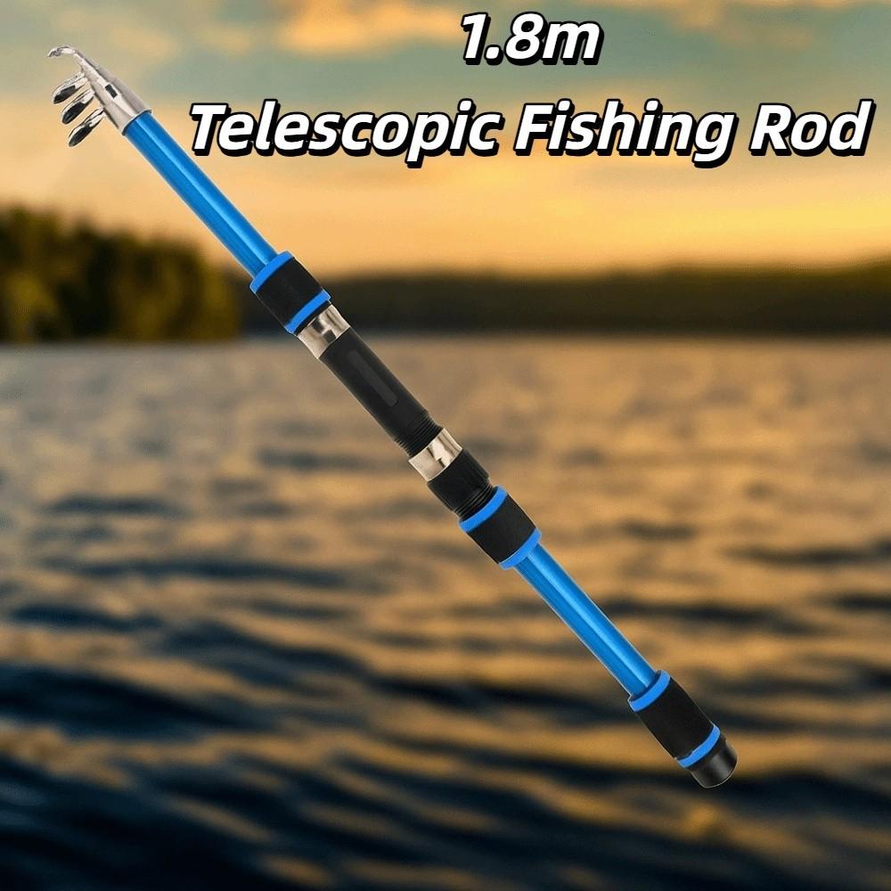 Hard Telescopic Fishing Rod Set Spinning Fishing Hand Pole Mini Fishing Pole Stream Lake