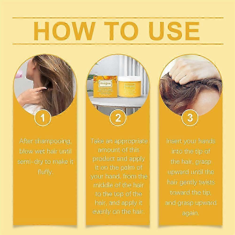5pcs Tropical Oasis Anti-Humidity Gel - Frizz-free Firm Hold