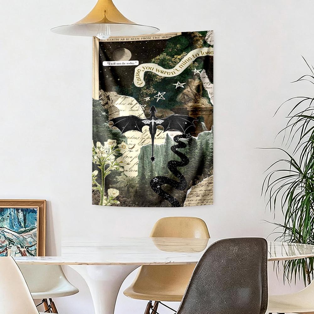 Gothic Style Wall Decor Tapestry Art For Pet Memorial Birthdaywedding Party Backdrop Family Gift
