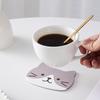 Non-slip Hot Drink Insulated Pad New Cartoon Cat Shaped Tea Mat Cup Holder Mat Coffee Coaster Stand Kitchen Accessories