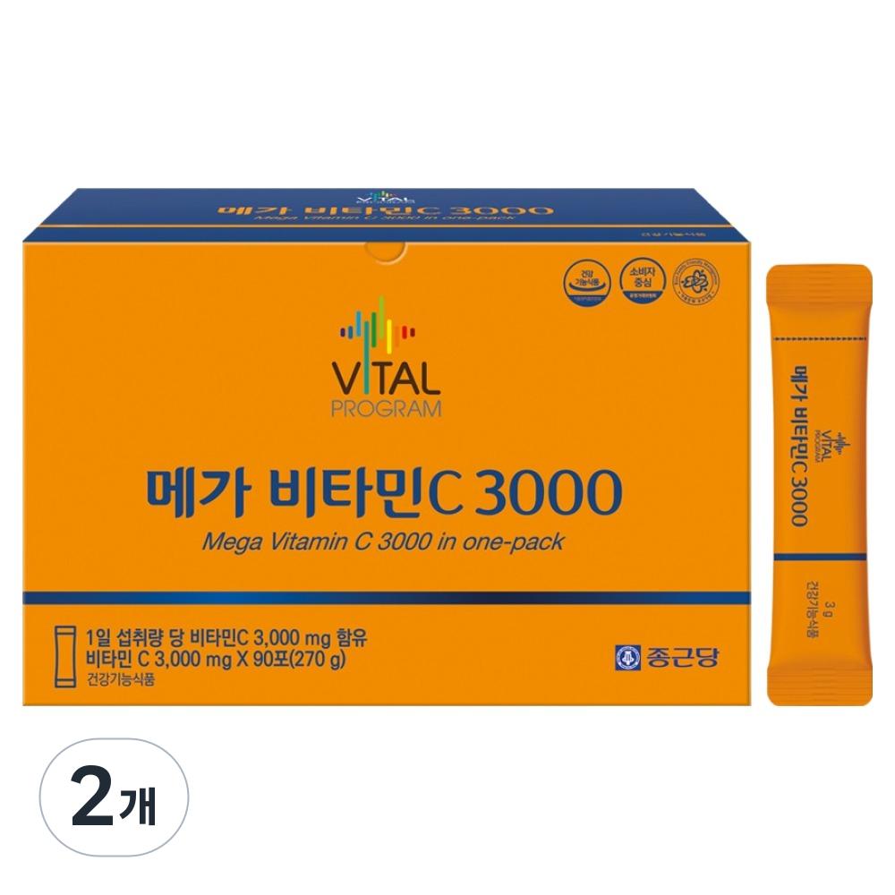 Vital Program Chong Kun Dang Vital Program Мега Витамин C 3000 90 шт 270 г 2 шт