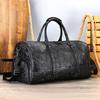 Retro Handbag Fashion Genuine Leather Embossed Top-Grain Cowhide Men's Crossbody Bag Large-Capacity Business Travel Bag