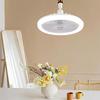Flush Mount Ceiling Fan,2 in 1 Ceiling Fan with Lights, Silent Motor and Timer - 3 Light Colors Adjustable Ceiling Fan, LED Ceiling Fan