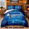 hertha bsc Pattern Bedding 3Pcs Set Custom Name, Bed Sheet And Pillowcases For Home Bedroom