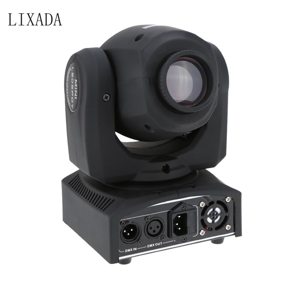 Lixada DMX-512 Мини-светильник с подвижной головкой, 8 цветов, меняющийся светодиодный сценический светильник с автоматическими формами