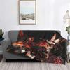 Одеяло Date A Live Tokisaki Kurumi, фланелевое зимнее одеяло в стиле аниме, портативное супер теплое одеяло для кровати, дивана, постельное белье