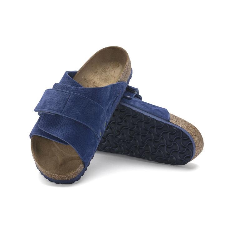 Birkenstock Кожаная стильная сандалия мужская синяя 1024501