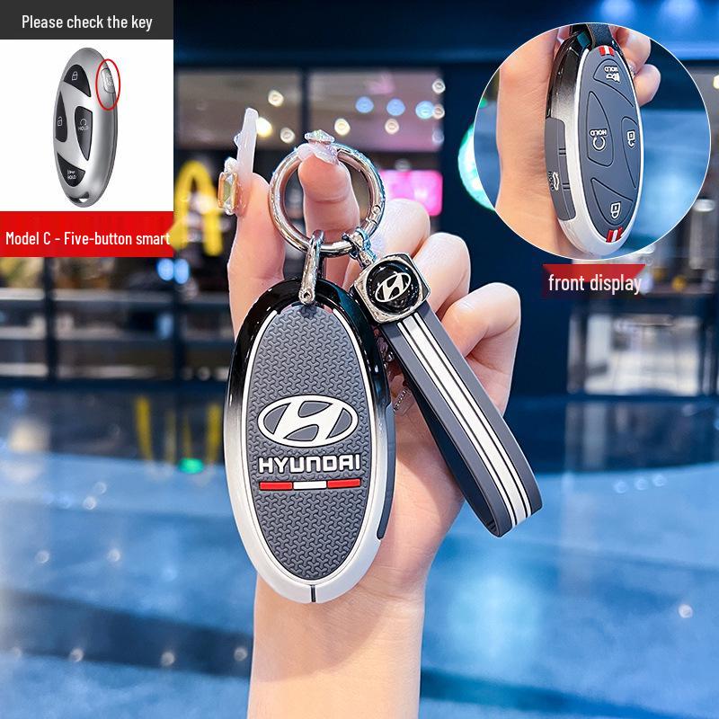 Полностью закрывающий чехол-футляр для ключа Hyundai Sonata & Ioniq6 11-го поколения