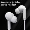 Проводные наушники-вкладыши с микрофоном, компьютерная игровая гарнитура с регулируемой громкостью для iPhone, Android, Huawei