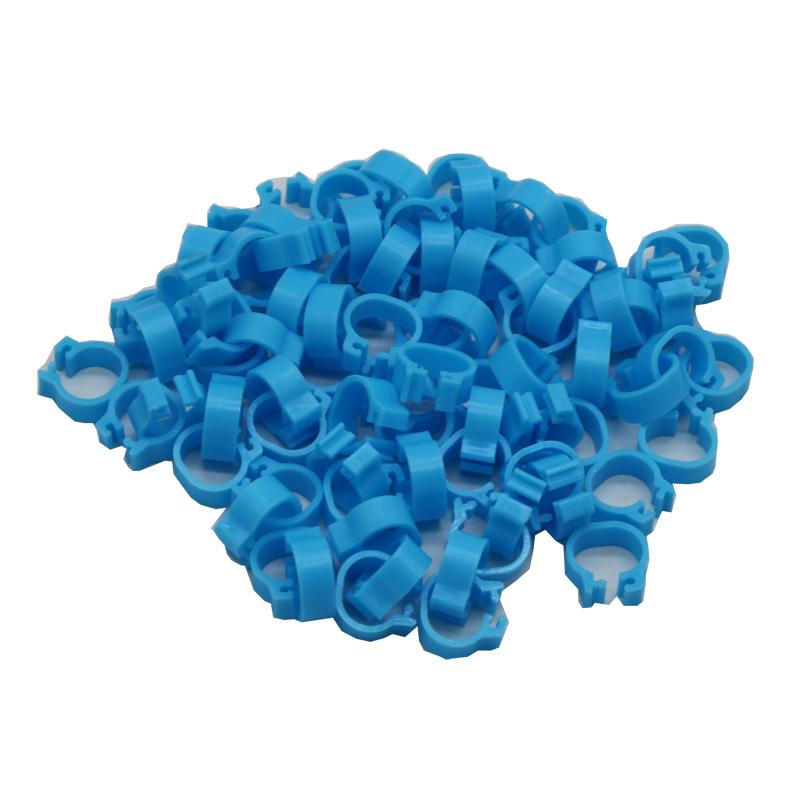 400 Pcs 8mm Bird Foot Clip Ring Pigeon Training Tools 10 Colors Bird Parrot Feeding Identification Foot Ring Animal Supplies