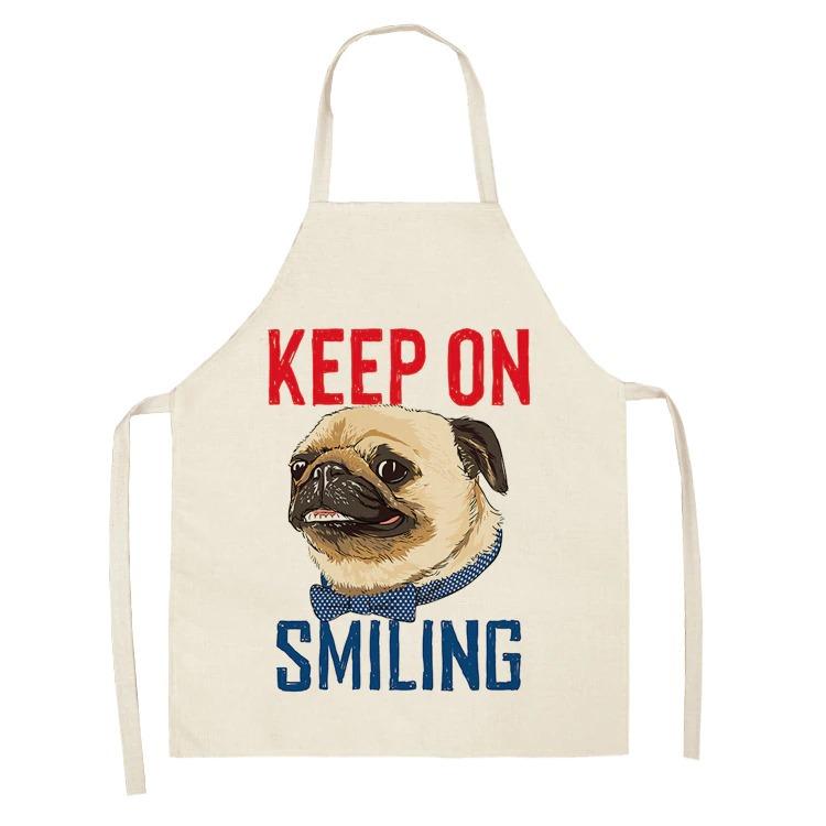 Cartoon Puppy Sleeveless Apron Home Daily Use