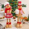 Standing Gingerbread Man Retractable Doll Large Merry Christmas Decoration  New Year Supplies