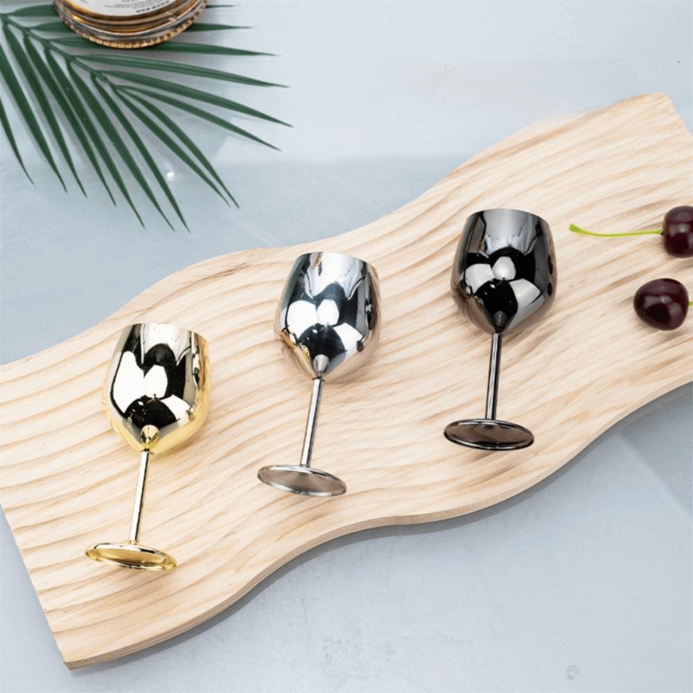 Drop-resistant Mini Stainless Steel Wine Glass 70 ML Tall Cup Durable Cocktail Cup Gift