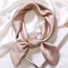 Simple Solid Color Scarf Female Imitation Silk Small Square Scarf 70Cm Basic Style With Shirt Professional Scarf Tied Hair