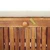 Garden Storage Bench with Cushion 91 cm Solid Acacia Wood