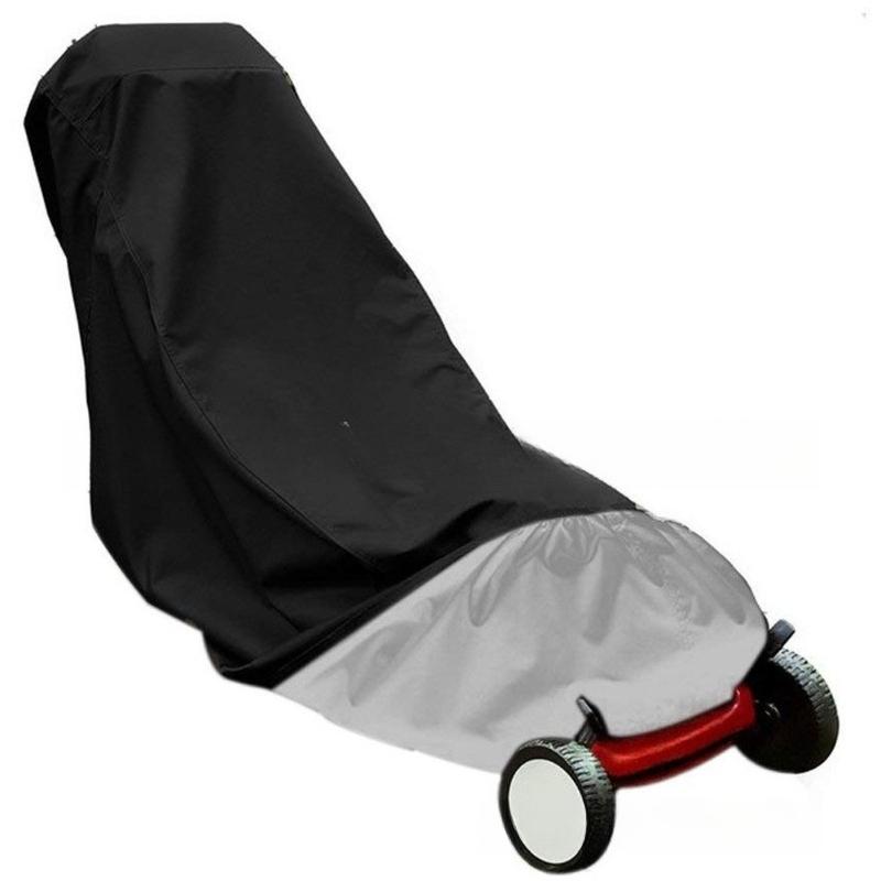 1pcs 190T Polyester Oxford Lawn Mower Dust Cover Waterproof UV-Resistant Storage Slip on Cover for Outdoor Patio Garden