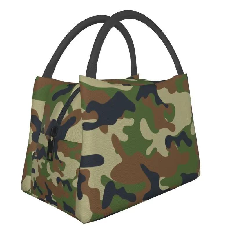 Camo термоизолированная сумка для ланча женская на руку военный камуфляж портативный контейнер для ланча многофункциональная коробка для еды