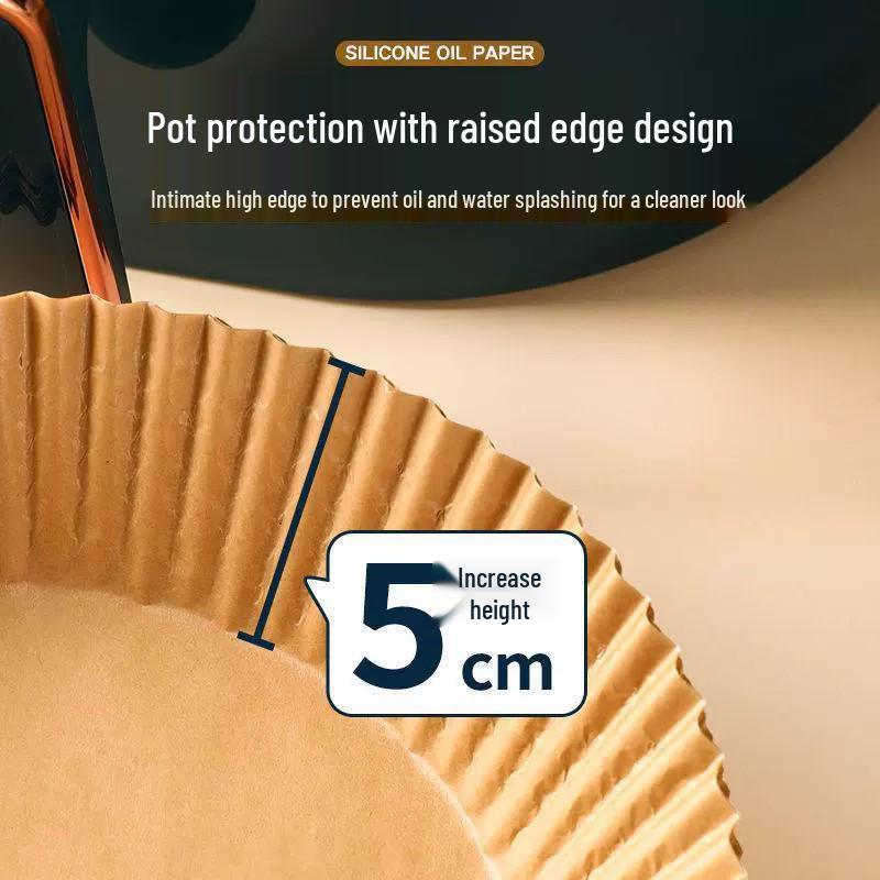 Вкладыш для аэрофритюрницы, впитывающий масло: Силиконовая тарелка для выпечки, гриля и духовки, безопасная для пищевых продуктов