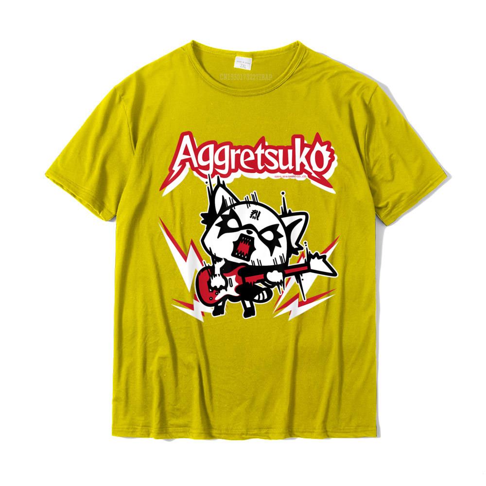 Aggretsuko Rocker Rage Tee Shirt Casual Custom Tops T Shirt New Design Cotton Unisex Top TShirts Plus Size