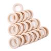 Baby Firstlook Wooden Ring Unpainted Handmade Rattle Rattle Toy Educational Toy 40mm/20pc