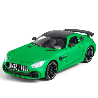 Масштаб 1/24 Симуляция Mercedes Benz GT AMG Сплав Спортивный автомобиль Литая модель Декоративные Модные Украшения для Подарка Другу Коллекция