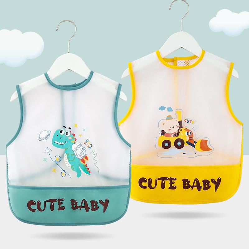 Дышащий сетчатый детский слюнявчик: Водонепроницаемый, Не требующий стирки, Защищающий от грязи слюнявчик для младенцев и детей