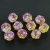 20-гранные разноцветные многогранные игральные кости D20, удивительные блестящие игральные кости для ролевых игр, DND, обучение математике, настольные игры