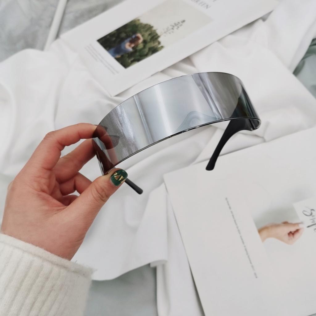 Чувство науки и технологий интегрированные женские Мужские солнцезащитные очки Лазерные очки Зеркальные линзы Очки Унисекс Солнцезащитные очки