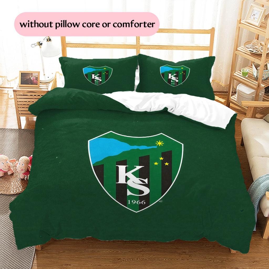 Kocaelispor Pattern Bedding Quilt Set Home Decoration Gift (1 * duvet cover + 2 * pillowcase without core)
