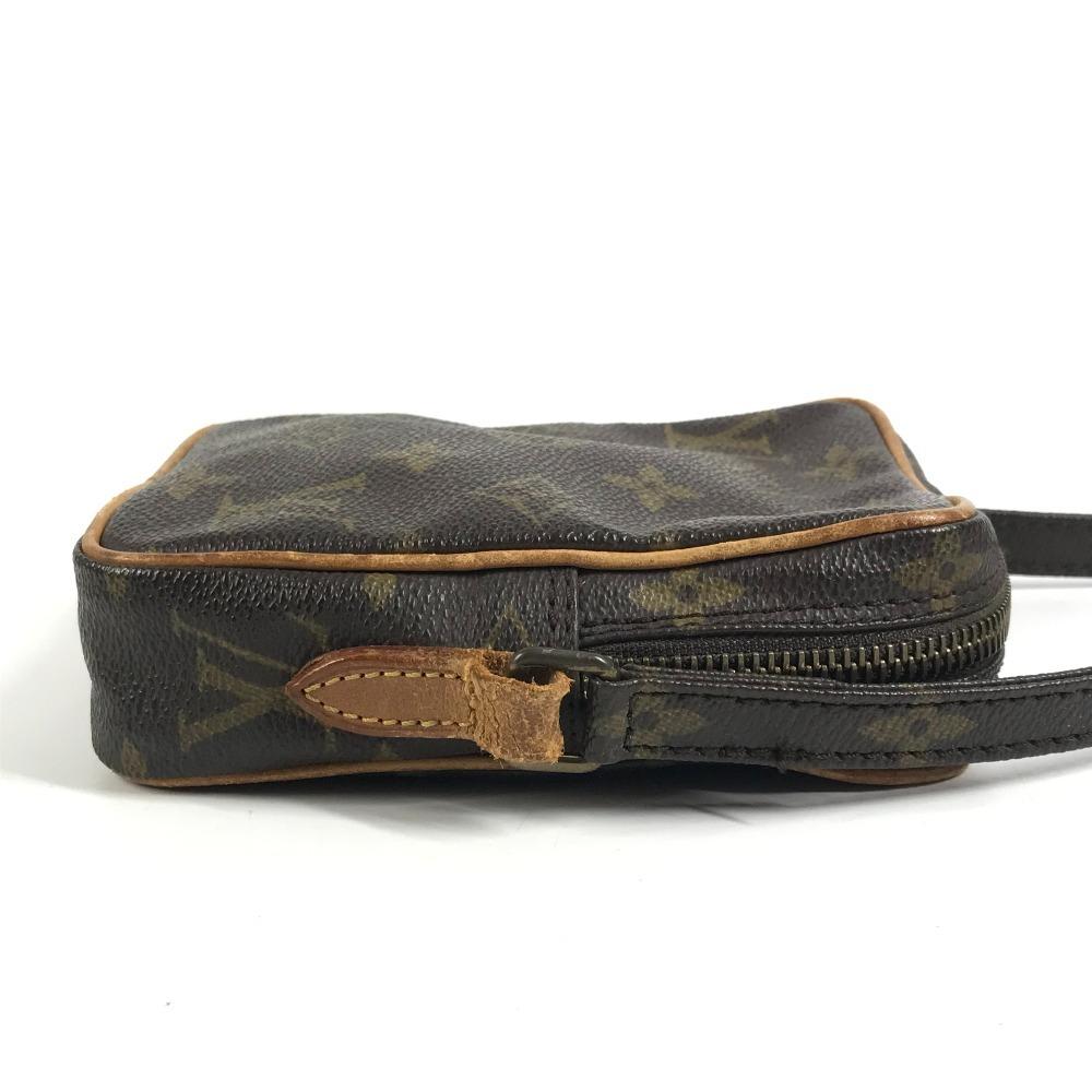 Louis Vuitton M45268 Сумка-кроссбоди Monogram Mini Danube из канвы, коричневая