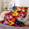 Dream Sun Flowers Nordic Daisy Soft Blankets,Keep Warm Throw Blanket Comfortable Blanket for Picnic Beds Sofa Home Bedroom Gift