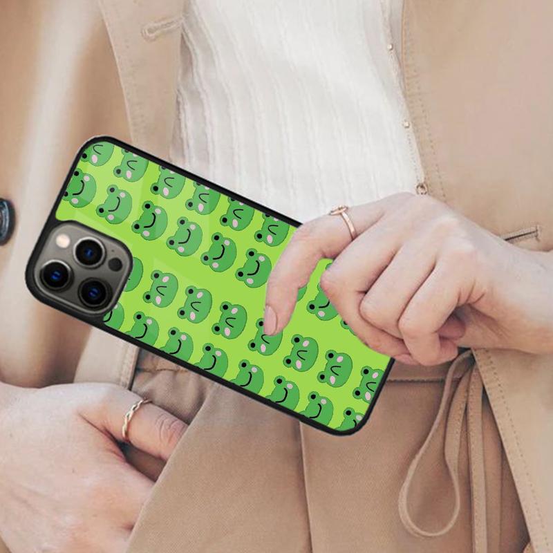Cute Frog Cartoon Animals Magnetic Phone Case For APPLE iPhone 17 Air 16 14 13 12 Pro Max 15 Plus Wireless Charge MagSafe Cover