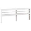 Bed Frame with Headboard Without Mattress White 200x200 cm
