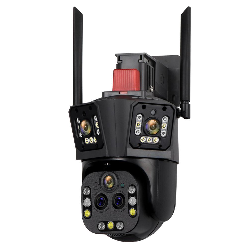 New Smart Home 20MP 10K WIFI Surveillance Camera Five Lens Wireless Outdoor IP Camera 20X Zoom Optical Auto Tracking CCTV Camera PTZ