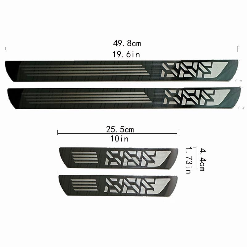 Защитные накладки на пороги и бампер для автомобилей Versailles C5X/Tianyi C5/Elysee