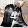 Ronaldo's Iconic Journey Blanket Warmthful Decor Suitable for Sofa Bed Bedding Four Seasons Multipurpose Stylish Decor