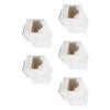 5 шт. Сетевой модуль 8P8C RJ45 CAT6 Низкая задержка Сквозной коннектор Для офиса Дома Центр обработки данных Установка
