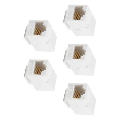 5 шт. Сетевой модуль 8P8C RJ45 CAT6 Низкая задержка Сквозной коннектор Для офиса Дома Центр обработки данных Установка