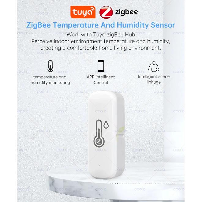 Tuya Zigbee Датчик температуры и влажности Умный дом Комнатный термометр Гигрометр Мониторинг через приложение работает с Smart Life Zigbee2mqtt