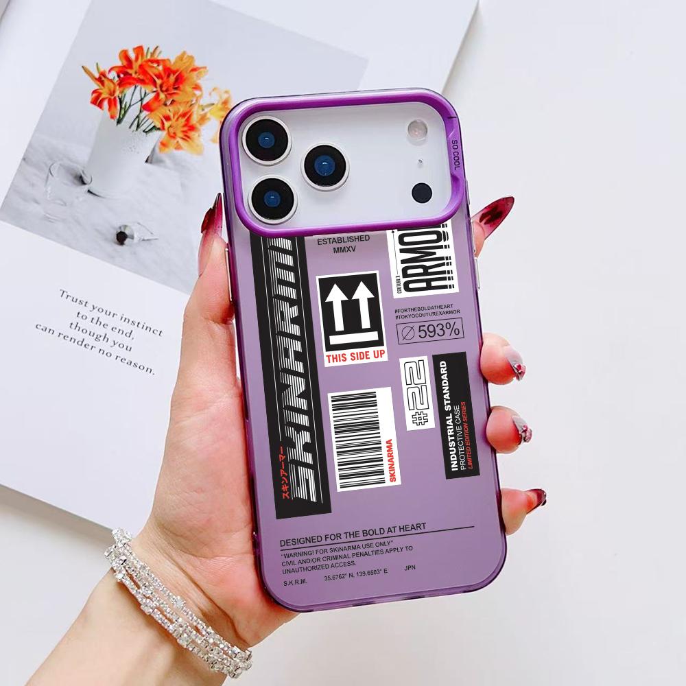 Модный уличный чехол для телефона S-Skinarma для iPhone 17 16 15 14 13 12 11 Pro Max Air Матовый Лазерный Аврора Ударопрочный Funda