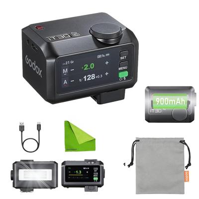 Godox IT30Pro C Вспышка для камеры с сенсорным управлением мощностью, быстрым восстановлением, легким дизайном, с зарядкой, компактная и 560 полных вспышек, управление светом, рассеиватель для Canon