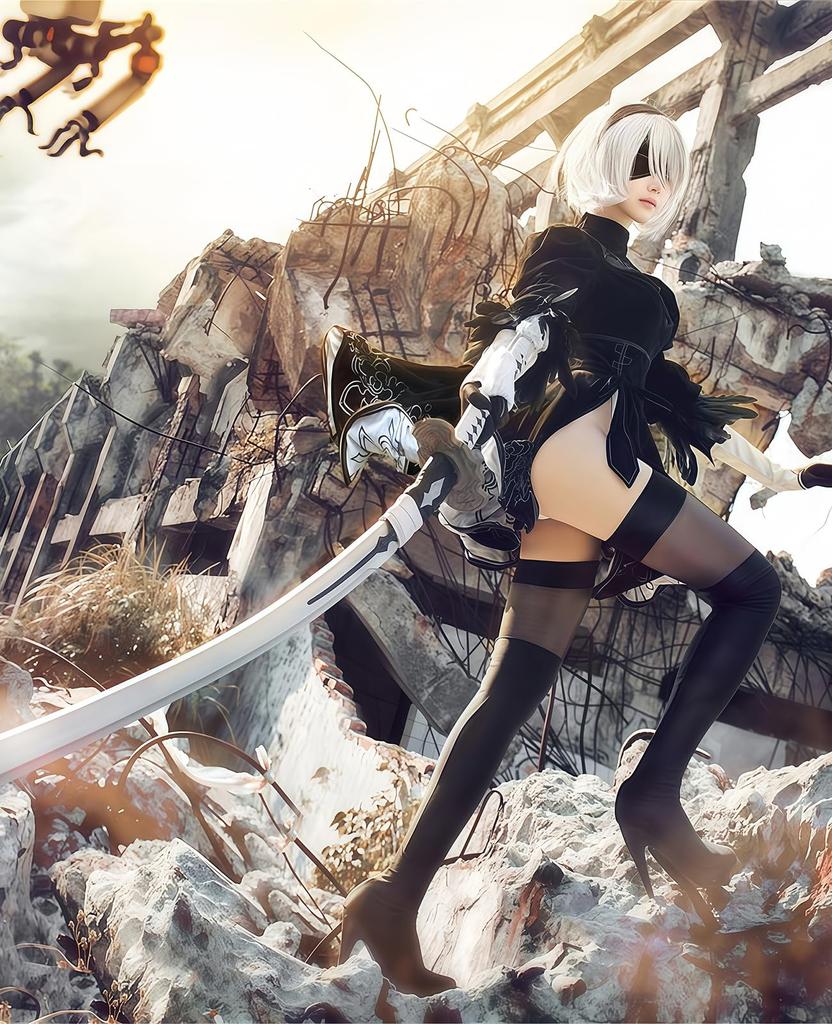 NieR Cosplay YoRHa 2 Type B Toobee 2B Cosplay NineS 9S Cosplay A2 Cosplay A2 NieR Automata Costume Event Halloween Costume School Festival [NOKIJP]