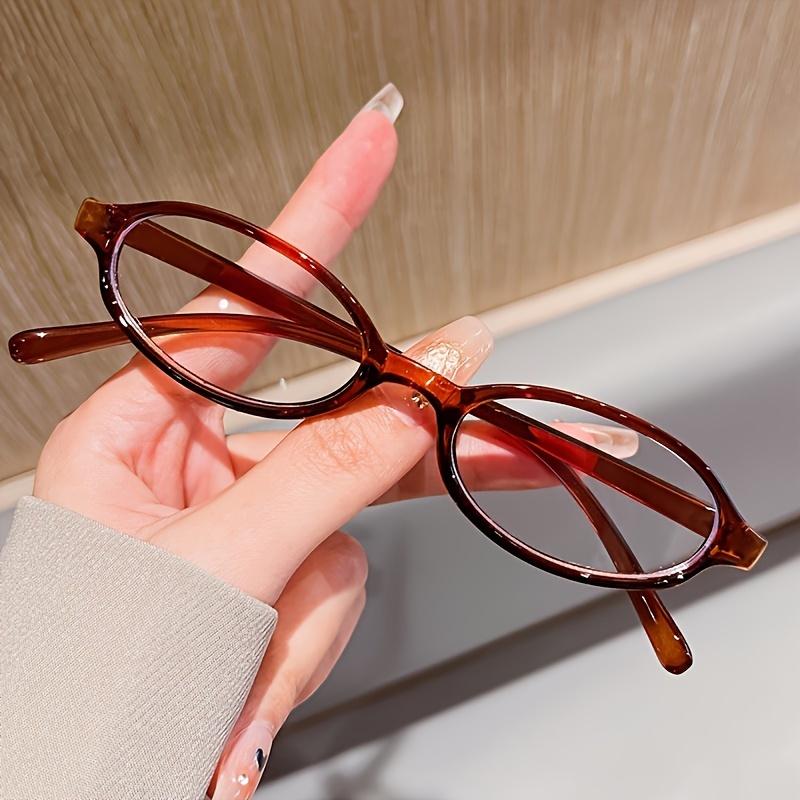 Anime Oval Clear Lens Glasses Cute Candy Color Cosplay Costume Decorative Glasses Computer Spectacles For Women
