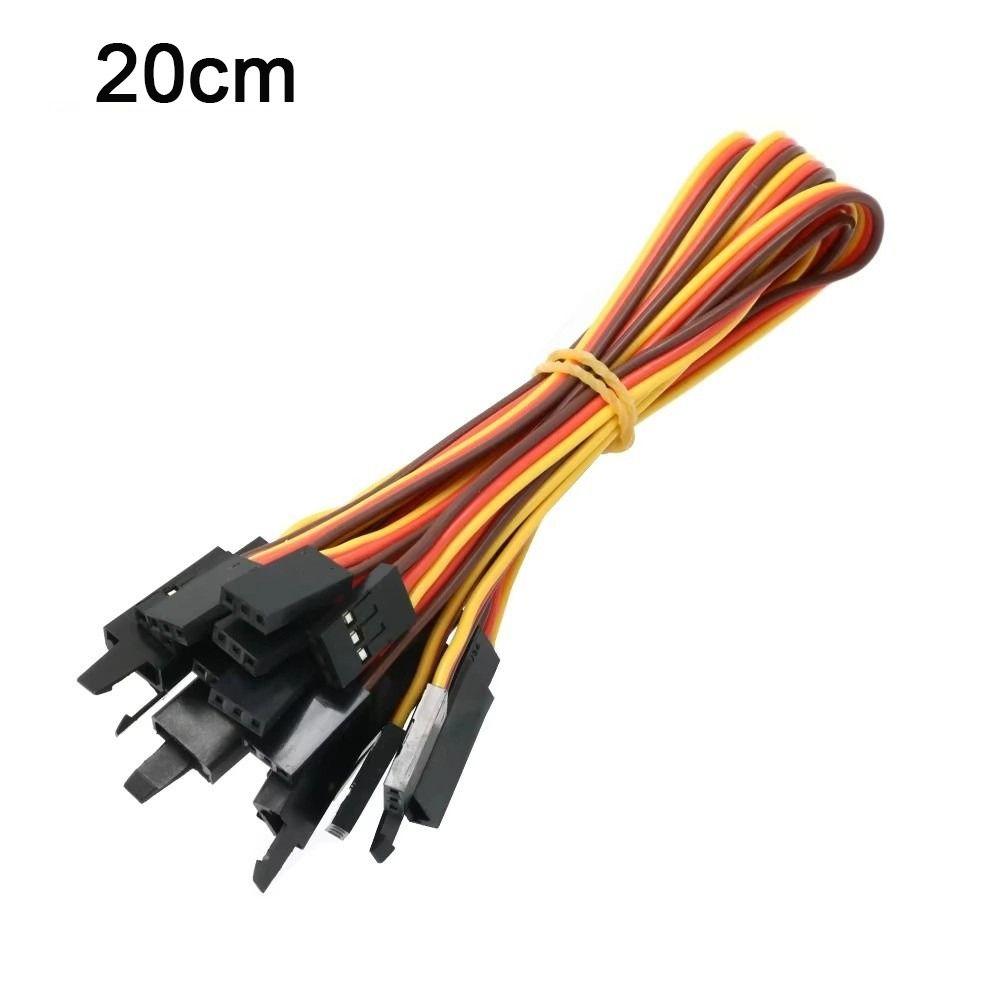 5Pcs Anti-interference Servo Extension Cable Anti-loose Receiver Connection Cable RC Car