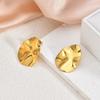 1 пара Стильные Серьги-гвоздики 304 Нержавеющая Сталь с Покрытием 18K Золотом Сердце Цветок Бабочка Морская Звезда Для Женщин Подарок