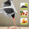 Manual Lemon Squeezer Aluminum Alloy Silver Dishwasher Safe Kitchen Tool for Orange and Fruit Juicing