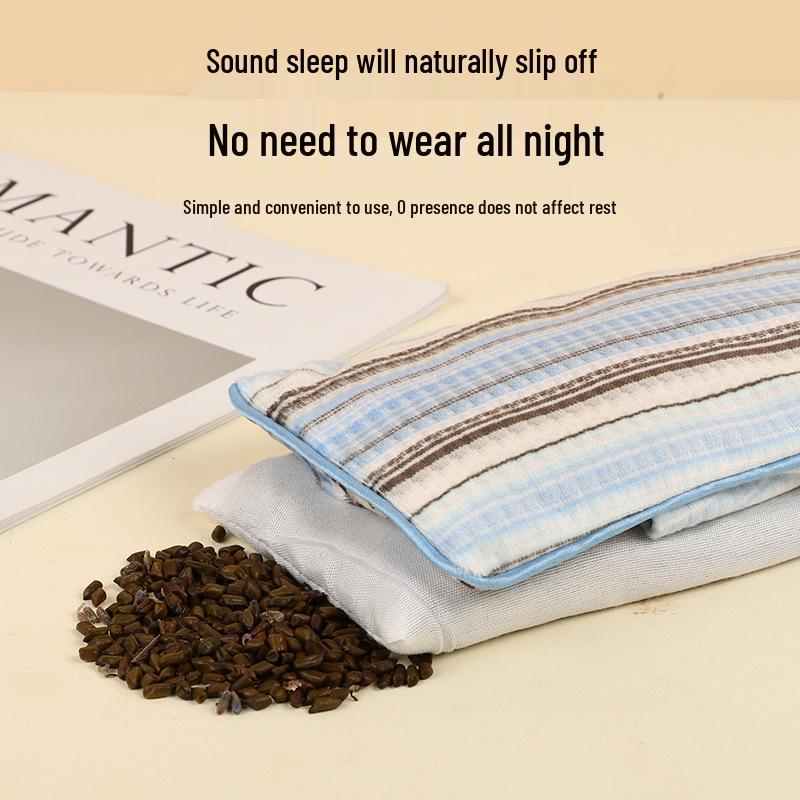 Herbal Sleep Aid: Lavender Cassia Seed & Agarwood Eye Pillows with Micro-Gravity and Zero-Gravity Features