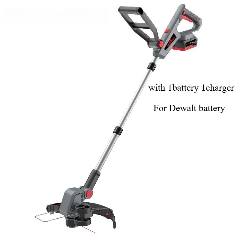 2 в 1 Регулируемая ручка Бесщеточный двигатель Беспроводной электрический триммер для травы Газонокосилка Садовая Высокая мощность для Makita/Dewakt Battery