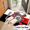 Custom Name Corinthians Crest Purple  Rug for Living Room, Game Rooms, Office, Bedroom, Floor Mat Playful Design, fan gifts Christmas decor